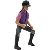 Bullyland 62728-figura, ragazza a cavallo julia, alta circa 9,7 cm, figura dipinta a mano, senza pvc, per i bambini per il gioco d'immaginazione, colore variegato, 62728
