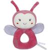 GIPSY TOYS - PELUCHE - HOCHET COCCINELLE - GAMMA BAMBOO - 14 CM S/CARTA - ROSA BEIGE E GRIGIO - 1° Epoca