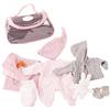 Götz 3402832 Set per Bebè Grande, Misura Coniglio S - Set di Abbigliamento e Accessori da 10 Pezzi per Bambole da 30 a 33 cm