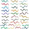 LSYYSL 32 serpenti realistici in plastica - Mini serpentine di simulazione - Falsi serpenti - Accessori da gioco a corde - per Halloween - Pesce di aprile