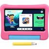 KYASTER Tablet per bambini, schermo HD IPS da 7 pollici, Android 12, Quad Core 2.0 MHz, 6 GB di memoria, 5 G WiFi, batteria da 3500 mAh, protezione bambini per l'educazione gaming, custodia a prova di