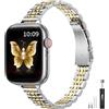 Towonshy Originale Cinturino Sottile in Metallo Compatibile Con Apple Watch 38mm 40mm 41mm 44mm 45mm 46mm 49mm, Acciaio Inossidabile per iWatch Ultra 1 2 3, Serie 12 11 10 9 8 7 6 5 4 3 2 1