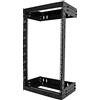 StarTech.com Armadio Rack a Muro 19 18U, Robusto Server Rack a Telaio Aperto 2 Montanti a Profondità Regolabile, Quadro/Rack Dati per Apparecchiature IT/AV/Switch/Patch Panel (RACK-18U-20-WALL-OA)