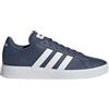 adidas Grand Court Base 2.0 Shoes, Uomo, Cloud White/Olive Strata/Core Black, 43 1/3 EU