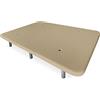 Somnia Descanso - Base imbottita 3D rinforzata, grande stabilità con 5 barre trasversali e 6 gambe metalliche filettate da 25 cm, 105 x 190, beige