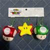 USJ Limited Super Nintendo World Plush Keychain Set Star Super Mushroom