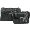 EVO EVOLUTION DESIGN ONLINE EVO DESIGN Borse Donna in Vera Pelle, Utilizzabile Sia a Spalla che Cross Body, Made in Italy (NERO, SMALL)