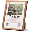 3-B Cornice portafoto LUND - marrone (rovere) - 15 x 20 cm - Cornice in legno, cornice per foto con vetro acrilico