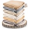 yanopurna Coperta in cashmere - Coperta per divano intrecciata a mano in 100% lana di cashmere - 135 x 270 cm Coperta morbida e accogliente per divano e sedia - Prodotta in Nepal