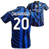 Generic 4Heads Sport Solutions - Maglia Replica Ufficiale AUTORIZZATA Inter 2024/2025 - Hakan Calhanoglu (IT, età, 6 Anni, Nero Azzurro)