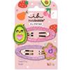 invisibobble SNAP CLIP KIDS FRUTTI AVOCADO - 2 fermagli per capelli per bambini - Clip per capelli colorati antiscivolo per capelli sani - Avocado e fiore - Perfetto per i bambini