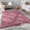 Paco Home Tappeto Salotto e Camera da Letto Moderno a Pelo Corto - Morbido, Lavabile, Antiscivolo, in Finta Pelliccia, Dimensione:60x90 cm, Colore:Viola Rosa