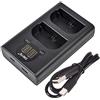 MYCANDY DSTE Caricatore doppio USB con display LCD Compatibile per LP-E6,LP-E6n e Canon EOS 5D Mark II,5D Mark III,5DS,5DS R,6D,7D,60D,60Da,70D,7D mark II,7D mark III,XC10,XC15 Digital Fotocamera
