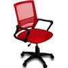 Gio Arreda Sedia Ufficio Ergonomica Poltrona Ufficioper Computer Supporto Lombare Regolabile (Rosso Scuro)