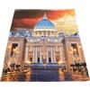 LARA MORADA - Telo Copritutto, Gran Foulard per Divano/Letto, Telo Copritutto in Cotone 100%, Made in Italy, Stampa Digitale, Misura Matrimoniale 240x270 cm, 4k Art Photo, San Pietro