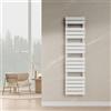 [neu.haus] Scalda Asciugamani da Parete Radiatore Scaldasalviette per Bagno Termoarredo ad Acqua Calda 160 x 40 cm Attacco Basso Centrale - Bianco