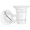 Maymom Inserti per Flangia 15 mm Versione Long, Compatibili con Flange da 24-25 mm per Tiralatte Selezionati, Confezione da 2