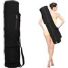 WOKICOR Borsa da yoga da donna, Multifunzione Borsa per Tappetino, 69 x 16 x 16 cm Tappeto Palestra Borsa con Tracolla Regolabile, Facile da Pulire Porta Tappetino Yoga per yoga, fitness e movimento