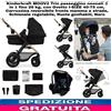 Kinderkraft MOOV2 Trio passeggino neonati 3in1 fino 26 kg,con Ovetto Carrozzina