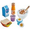 Hape Set Colazione Deliziosa | Set di Cibo per Giocare con Cucchiaio Giocattolo per Giocare per Finta | 3+ Anni