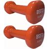 BSFIT® Set di 2 manubri antiscivolo in vinile da 0,5 kg a 10 kg con design esagonale anti-rotolamento, ergonomici, pesi e manubri per palestra di casa (0,5 kg)