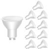 LEDYA Gu10 Led Bianco Freddo, Sorgente Luminosa 5w 400lm, Lampadina Bianca Fredda 6000k (Sostituisce Lampada Alogena 40w), Lampadina Angolo Fascio 120°, 10 Pezzi, 19001
