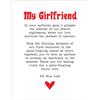Artery8 Poster da parete con poesia romantica, per camera da letto, con scritta in lingua inglese Love Poem Horror Fan, 45,7 x 61 cm