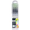 Eberhard Faber 579925 - Pennello a serbatoio d'acqua Artist Colour, 3 pennelli con punte diverse