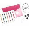 KnitPro Dreamz - Set di ferri da maglia circolari intercambiabili, 7 x 13 cm, coppia con accessori, set Dreamz MIDI, codificati a colori, per principianti, professionisti e set regalo