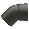 Nova italf Curva gomito a 45° Fumisteria in Acciaio al Carbonio Smaltato Nero per Stufe a Pellet e Legna sp 2mm (D 80 mm RAGGIO STRETTO)