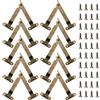 Sxutop 10 Pezzi Cerniere di Supporto Coperchio Retrò Cerniera Ribaltabile Supporto Cerniera del Coperchio Pieghevole Braccetti per Ante Ribalta cerniera con Viti per Mobili, Porte, Finestre(Bronzo)