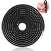 AILUYA Filo tondo butilico nero, 8 mm x 5 m, nastro adesivo in gomma butilica, impermeabile, nastro biadesivo, per finestrini di auto, camion, parabrezza, finestre e porte