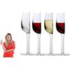 Mezzo bicchiere da vino da 140 ml, bicchiere da vino rosso | FindTheDeal