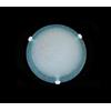 Generico Plafoniera classica in vetro 1 luce Girella Celeste D.30 cm lampada da parete in vetro per bagno camera soggiorno cucina scala corridoio