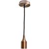 YASTA Portalampada A Sospensione Vintage Bronzo Rosso Lampadario Da Soffitto Pendente Effetto Metallo 2M Attacco E27 Industrial JD02