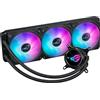 ASUS ROG Strix LC III 360 ARGB, dissipatore di liquidi per CPU all-in-one con blocco dell'acqua ruotabile a 360°, pompa Asetek V2 di 7a generazione, ventole ARGB ROG Premium, Aura Sync, Nero