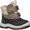 Geox B FLANFIL Girl B ABX, Scarpone da Neve Bambina, Black/Dk Beige, 27 EU