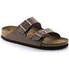 Birkenstock Arizona Birko-Flor Nubuck, Sandali Unisex-Adulto, Marrone (Mocca), 45 EU