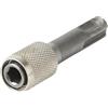 Generic Convertitore per trapano a bussola, adattatore per martello con manico rotondo da 6 cm, adattatore per martello da 37 g in metallo, supporto per punte per cacciavite a gambo esagonale, adattatore per