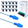 ANDANDA 100 Paia, Tappi per Orecchie Antirumore, ANDANDA Tappi Orecchie Dormire, SNR 33dB, Confezionati Singolarmente, Riutilizzabili, TPR, Wired Tappi Orecchie per Dormire, Studio, Edilizia, Manifattura