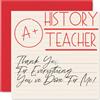 Stuff4 Biglietti di ringraziamento insegnante di storia, A+ Teacher | Biglietti di ringraziamento lui Uomini e Donne insegnante biglietto di apprezzamento sincero 145mm Thank You So