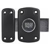 IFAM Chiavistello Scorrevole B6, Bullone Rotante, Catenaccio Antifurto per Porta, Serratura Sovrapposta, Leva 110mm, 2 Giri, 6 Pistoni, 3 Chiavi di Sicurezza, Ideale per Porte Interne, Colore Nero