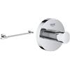 Grohe 40688001 Porta Salviette, Grigio (Cromo), 450 Mm & 40364001 Gancio, Cromo