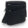 ELIOX Borsello Uomo Tracolla Regolabile per iPad Tablet Fino a 8,5 Pollici Impermeabile Messenger a Spalla per Viaggio Ufficio Lavoro Business e Uso Quotidiano - Nero. (26x24x9)