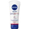 NIVEA Crema mani 3 in 1 (75 ml), crema per la pelle ricca con dexpantenolo per la cura intensiva, cura delle mani per mani molto secche e screpolate