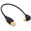 OpenII Cavo USB tipo C maschio a USB tipo A maschio, placcato in oro, cavo USB di sincronizzazione e adattatore di ricarica, 25 cm, angolo a 90 gradi