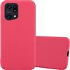 Cadorabo Custodia compatibile con Oppo FIND X5 PRO in CANDY ROSSO - Coperchio protettivo in silicone TPU flessibile