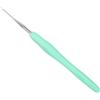 Coopay Uncinetto 0,5 mm, 1 pezzo in metallo per punte e uncinetti fini, piccolo uncinetto con impugnatura morbida, uncinetti ergonomici fini in TPR, 0,5 mm