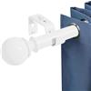 Rod&Trikin Asta Per Tende Bastone Tenda Bianco Bastone Tenda 3 Metri Bastoni Per Tende Moderni Bastone Per Tenda Da Interno Asta Tende Con Terminali Rotondi e Staffa Per Camera Da Letto Soggiorno 70-301 Cm