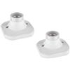 ledscom.de 2 pezzi Plafoniera/porta lampada ELEKTRA, bianco, 1x E27 max. 60W